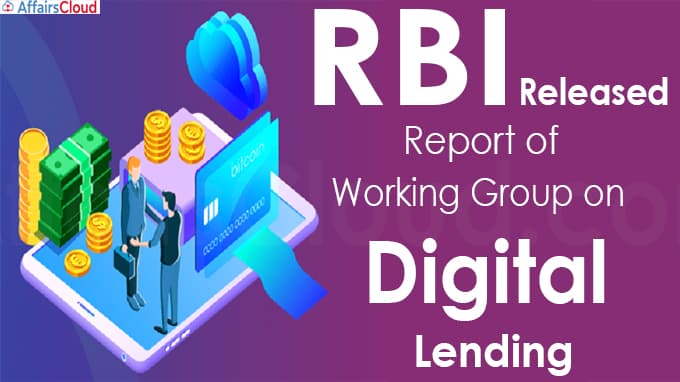 RBI releases report of working group on digital lending