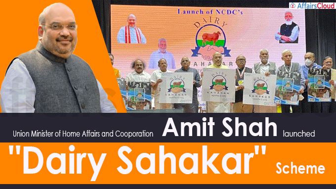 Shri Amit Shah, Union Minister of Home Affairs launches the Dairy Sahakar scheme