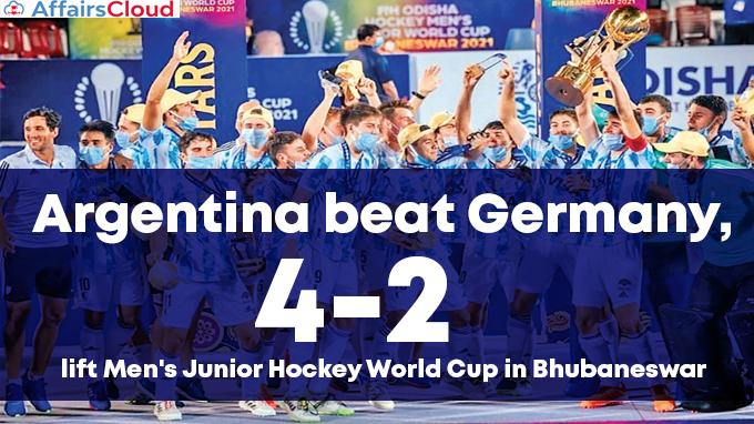 Argentina-beat-Germany,-4-2-to-lift-Men's-Junior-Hockey-World-Cup-in-Bhubaneswar