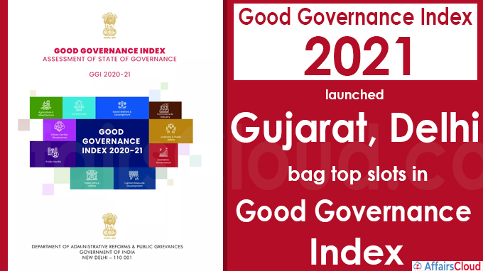 Good Governance Index 2021 launched