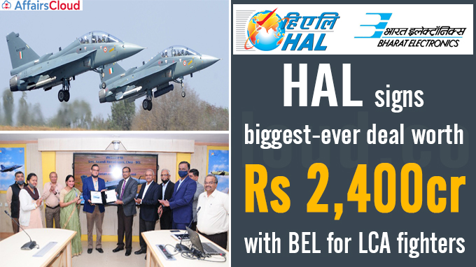 HAL signs biggest-ever deal worth Rs 2,400cr