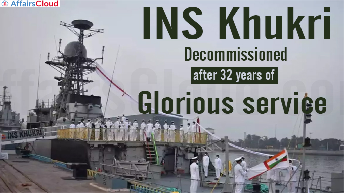 INS Khukri' decommissioned after 32 years of glorious service