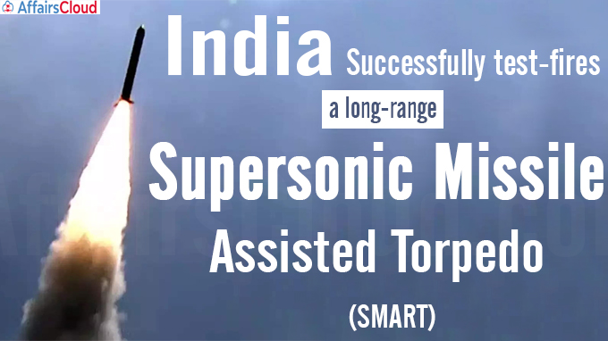 India successfully test-fires supersonic missile assisted torpedo in Odisha