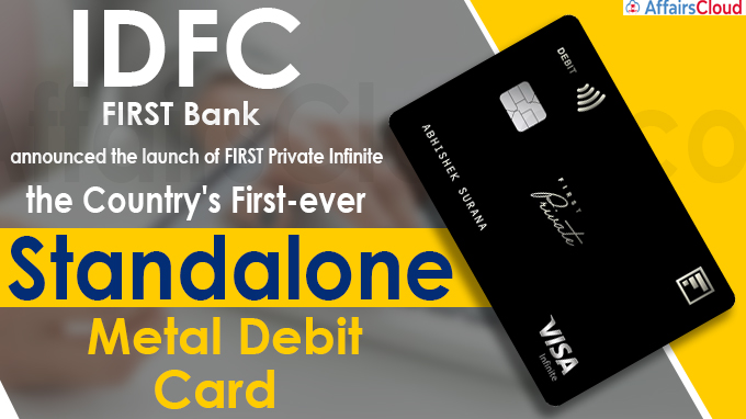 India’s first-ever standalone metal debit card's launch announced