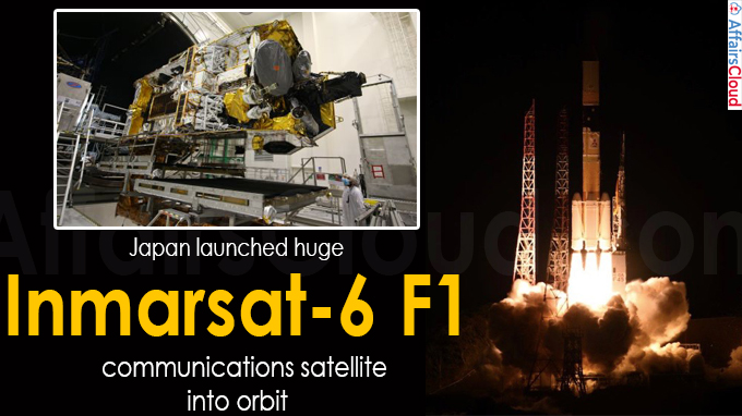 Japan launches huge Inmarsat-6 F1 communications satellite into orbit