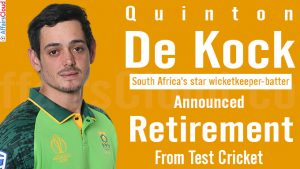 Quinton de Kock announces retirement from Test cricket