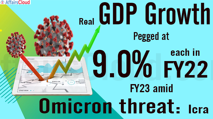 Real GDP growth pegged at 9-0% each in FY22