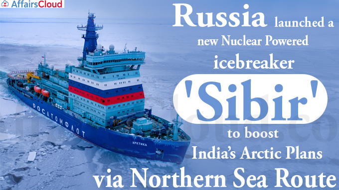 Russia has launched a new nuclear powered icebreaker 'Sibir'