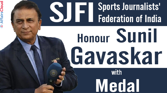 Sports Journalists' Federation of India to Honour Sunil Gavaskar