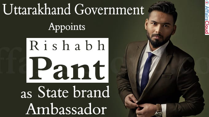 Uttarakhand government appoints Rishabh Pant as state brand ambassador
