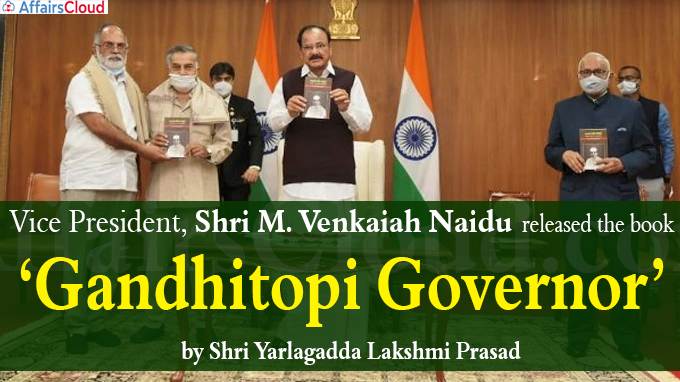 VP releases book ‘Gandhitopi Governor’