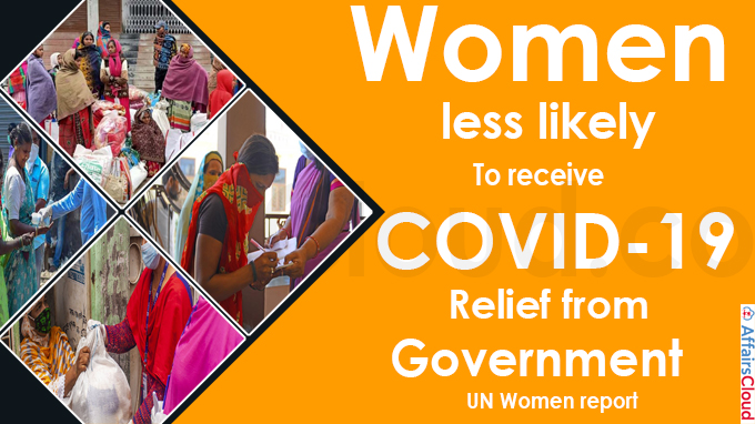 Women less likely to receive COVID-19 relief from government