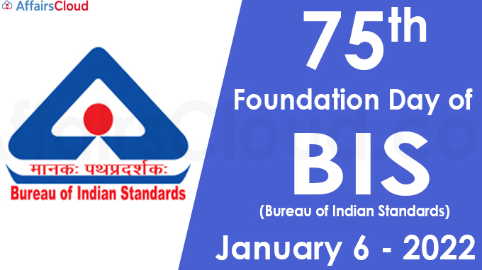 75th foundation day of BIS - January 6 2022