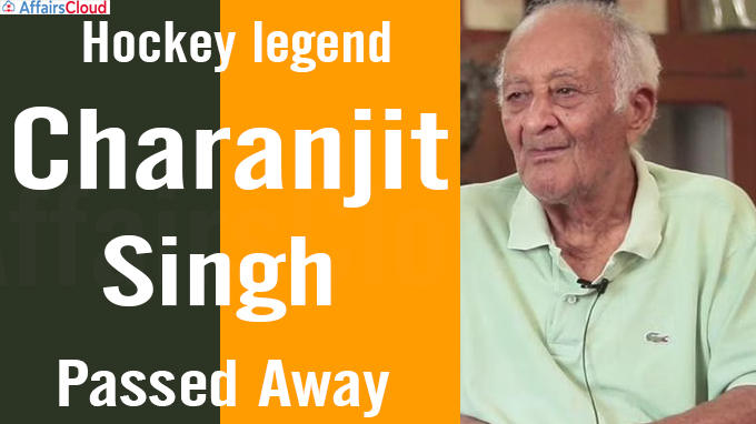 Hockey legend Charanjit Singh dies