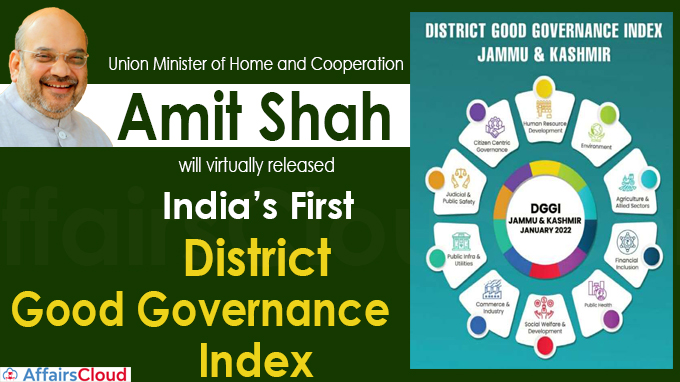 India’s First “District Good Governance Index”