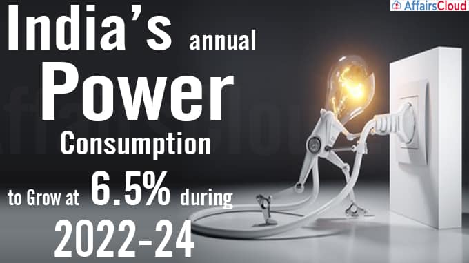 India’s annual power consumption to grow at 6-5%