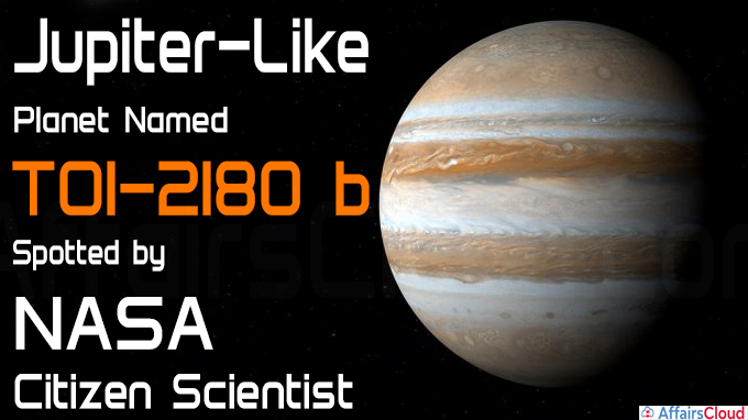 Jupiter-Like Planet Named TOI-2180 b
