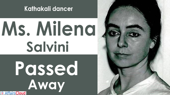 Kathakali dancer Ms. Milena Salvini passed away