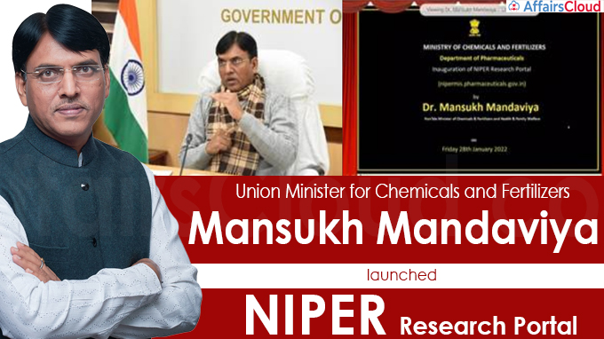 Mansukh Mandaviya launches NIPER Research Portal (1)