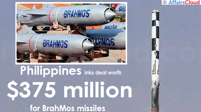 Philippines inks deal worth $375 million for BrahMos missiles