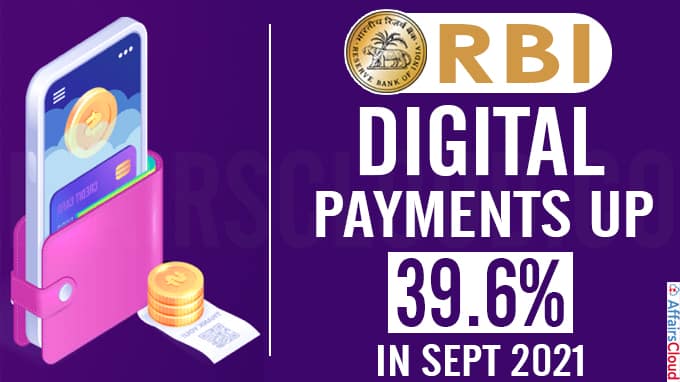 RBI Digital payments up 39-6% in Sept 2021