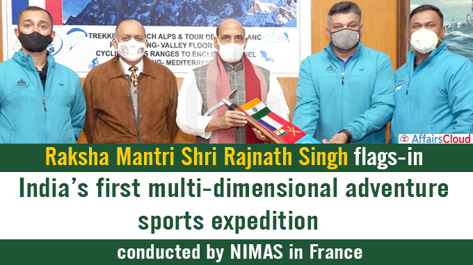 Raksha Mantri Shri Rajnath Singh flags-in India’s first multi-dimensional