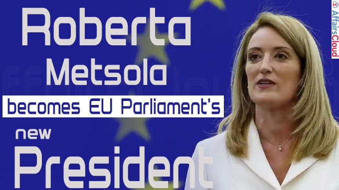 Roberta Metsola becomes EU Parliament’s new president