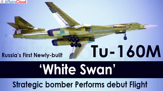 Russia’s first newly-built Tu-160M ‘White Swan’