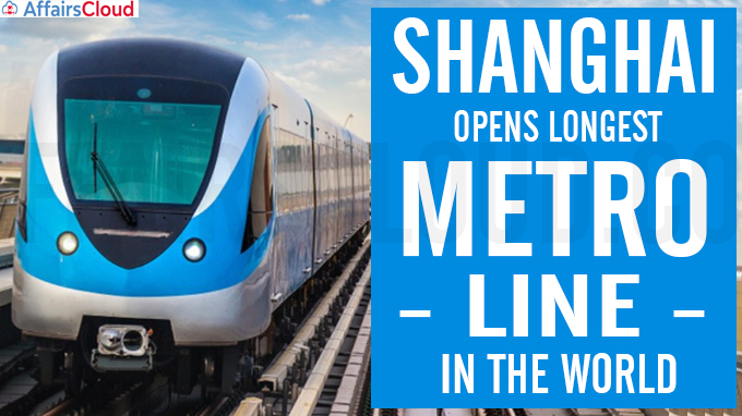 Shanghai opens longest Metro line in the world