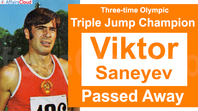 Three-time Olympic triple jump champion Viktor Saneyev