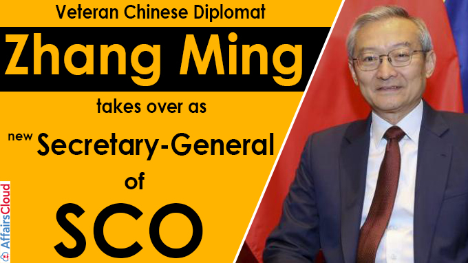 Veteran Chinese diplomat Zhang Ming takes over as new Secretary