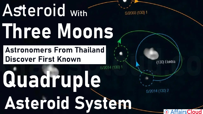 Astronomers From Thailand Discover First Known Quadruple Asteroid System