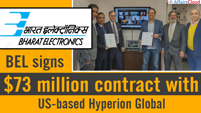 BEL signs $73 million contract with US-based Hyperion Global