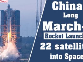 China's Long March-8 rocket launches 22 satellites into space