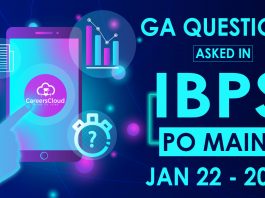 GA Questions asked in IBPS PO Mains 2022 - Jan 22