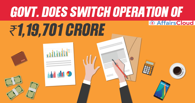 Govt-does-switch-operation-of-₹1,19,701-crore