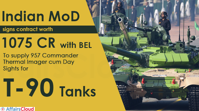 Indian MoD signs contract worth 1075 crore with BEL