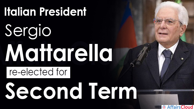 Italian President Mattarella re-elected for second term