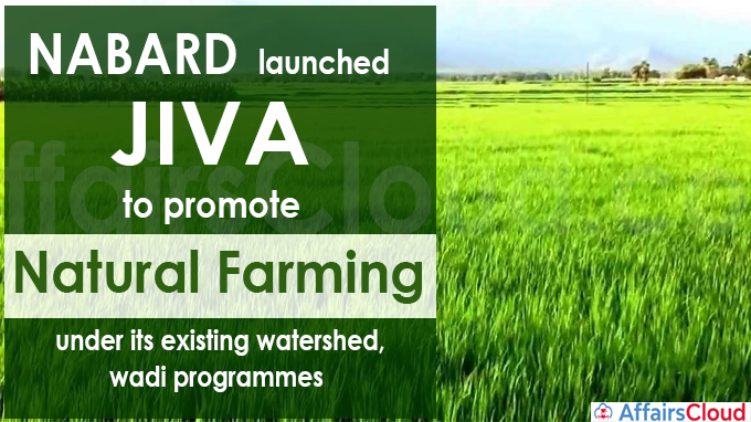 NABARD launches JIVA to promote natural farming