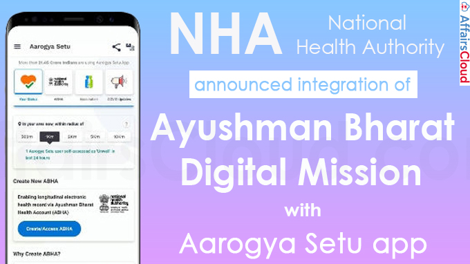 NHA announces integration of Ayushman Bharat Digital Mission