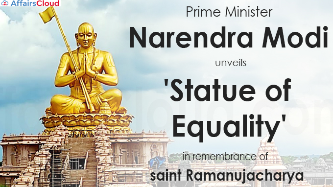 PM Modi unveils giant 'Statue of Equality'