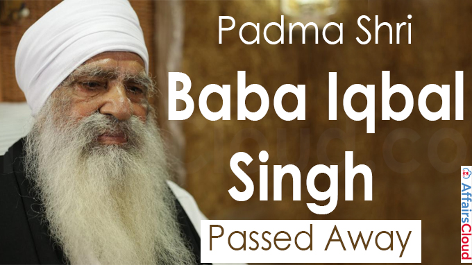 Padma Shri Baba Iqbal Singh breathes