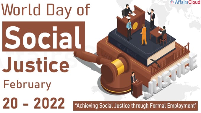 World Day of Social Justice - February 20 2022