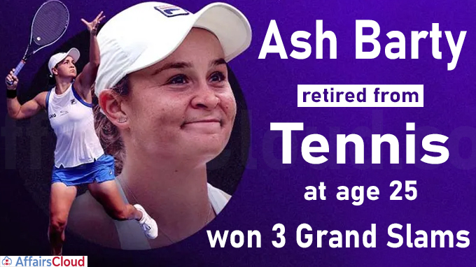 Ash Barty retires from tennis at age 25