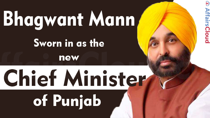 Bhagwant Mann takes oath as Chief Minister of Punjab