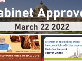 Cabinet Approval on March 22, 2022