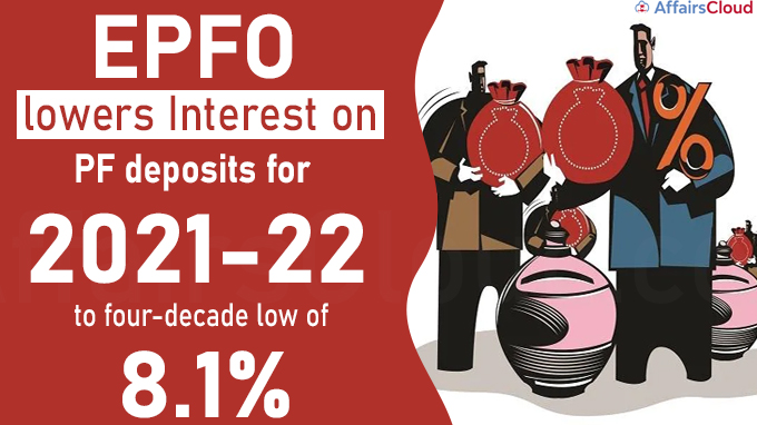 EPFO lowers interest on PF deposits for 2021-22