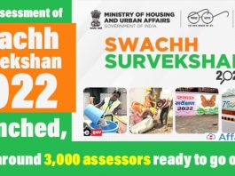 Field-assessment-of-Swachh-Survekshan-2022-launched,-with-around-3,000-assessors-ready-to-go-on-field