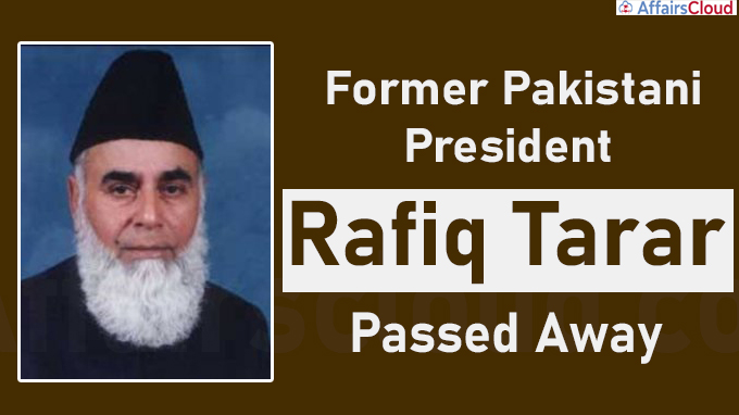 Former Pakistani President Rafiq Tarar dies at 92