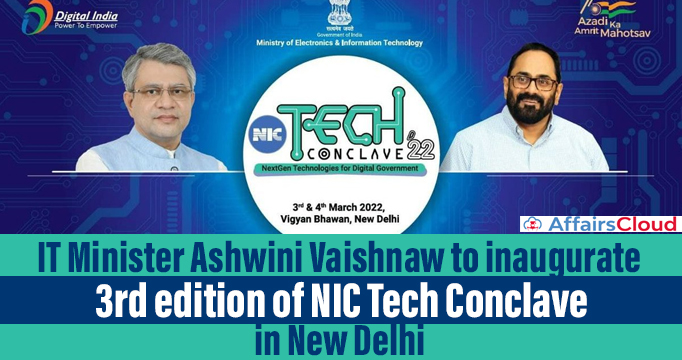 IT-Minister-Ashwini-Vaishnaw-to-inaugurate-3rd-edition-of-NIC-Tech-Conclave-in-New-Delhi